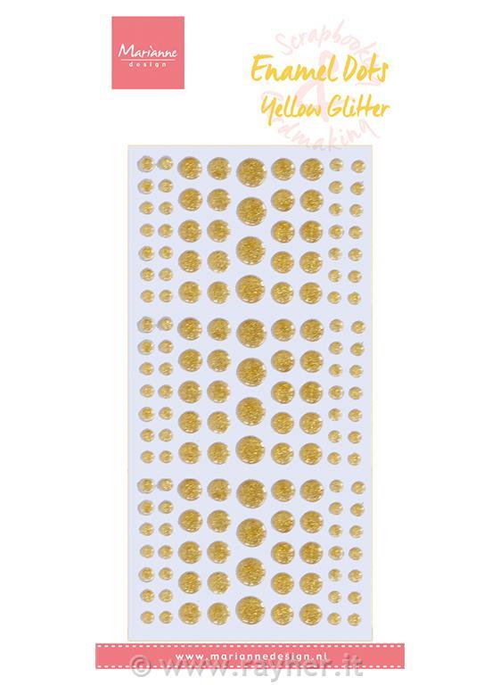 Adesivi MD, Giallo con glitter