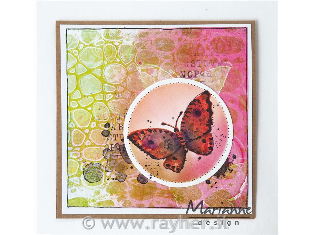 Mask stencils Tiny's cobble stone