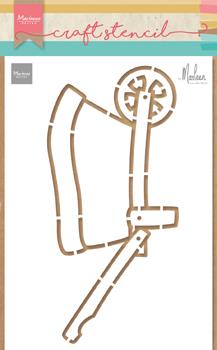 Mask stencils Wheelbarrow
