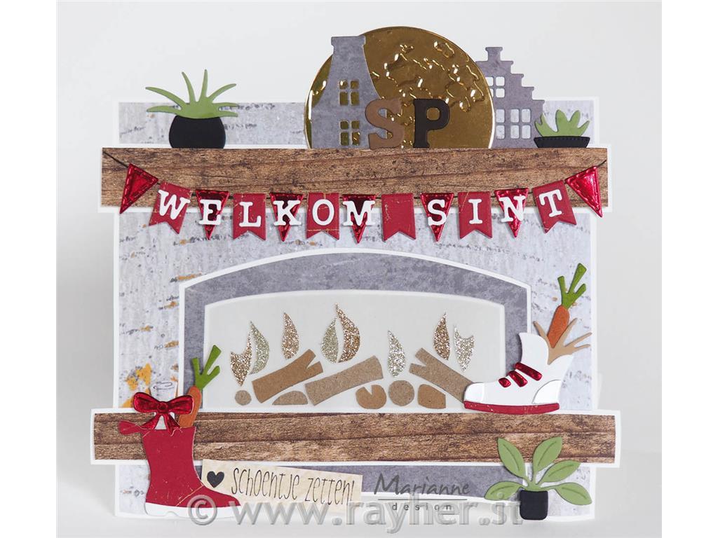 Mask stencil: Fire Place