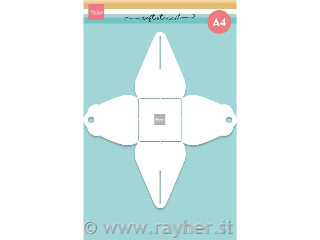 Šablona: Bonbon škatlica