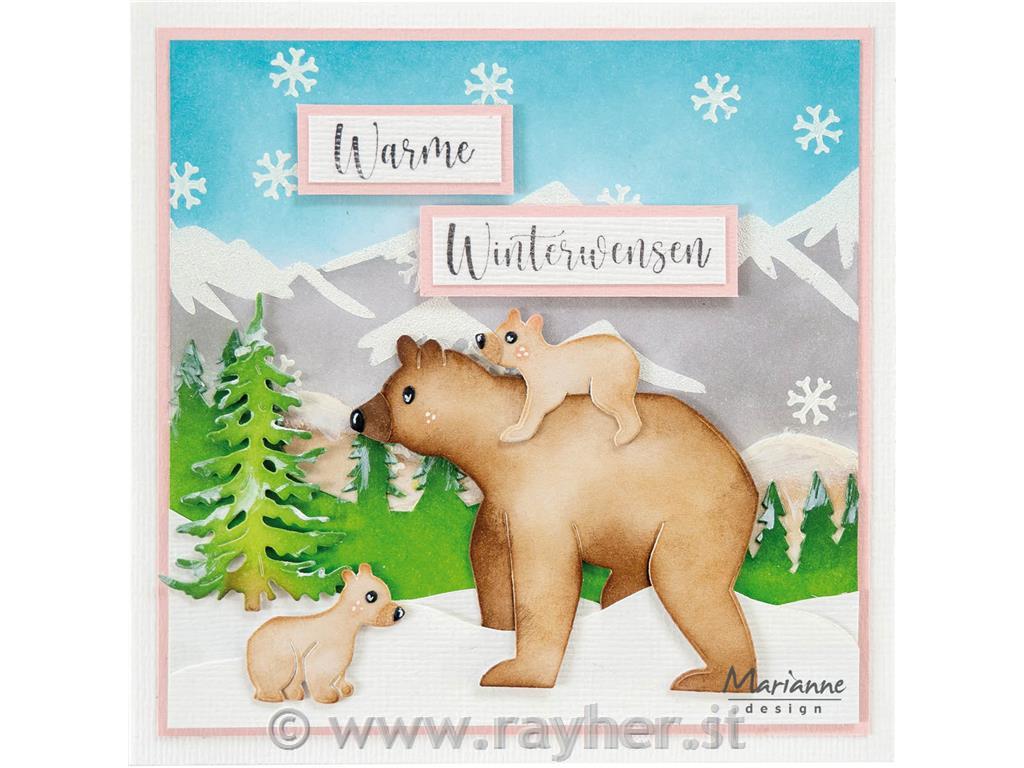 Stencil: Paesaggio montano