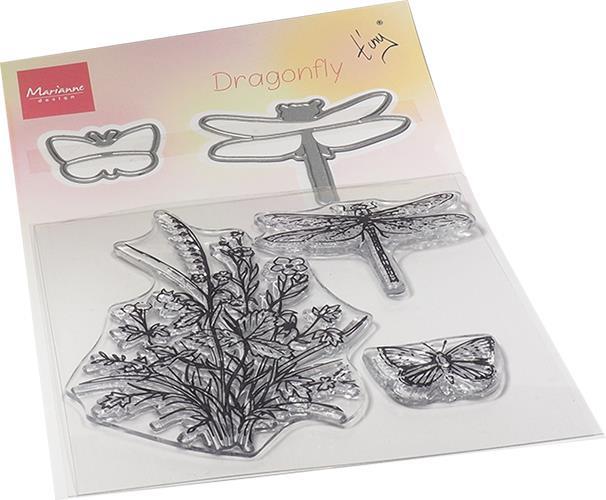 CLEAR STAMP & DIE - DRAGONFLY