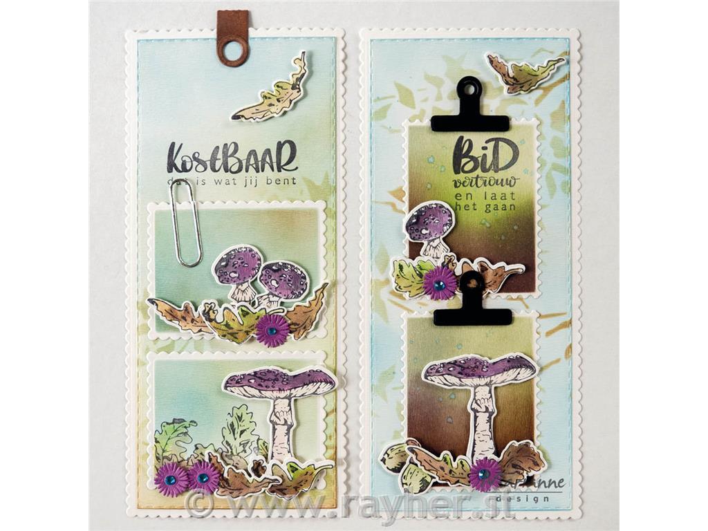 Stamp & die set: Mushrooms