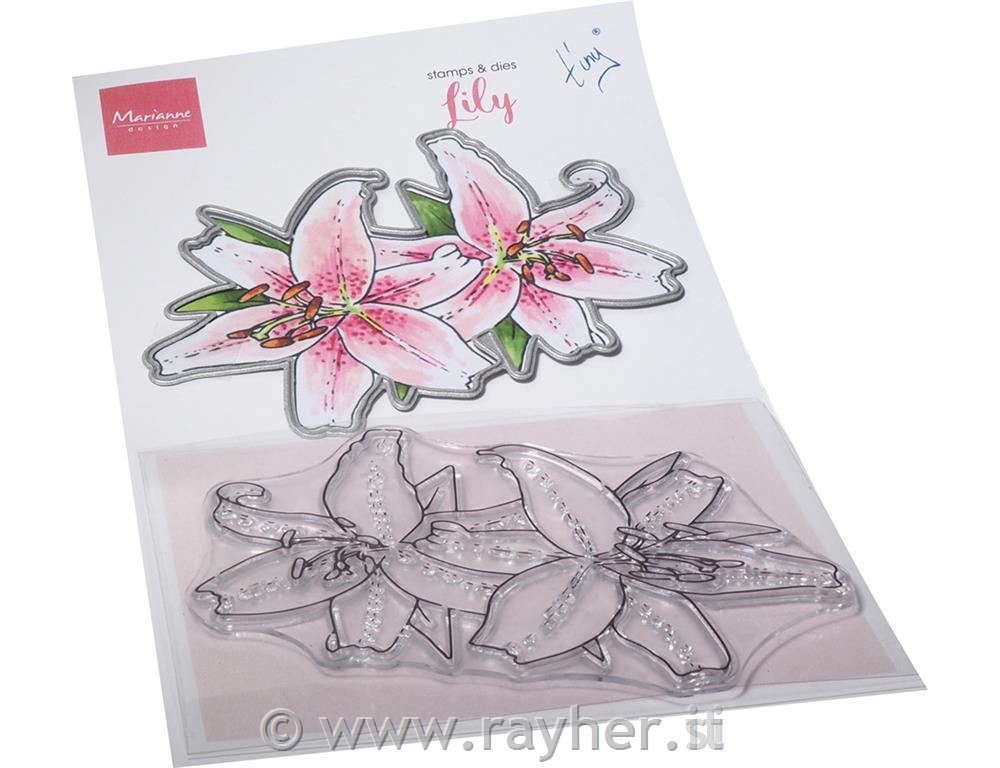 Štampiljke in rezalne šablone: Lilija