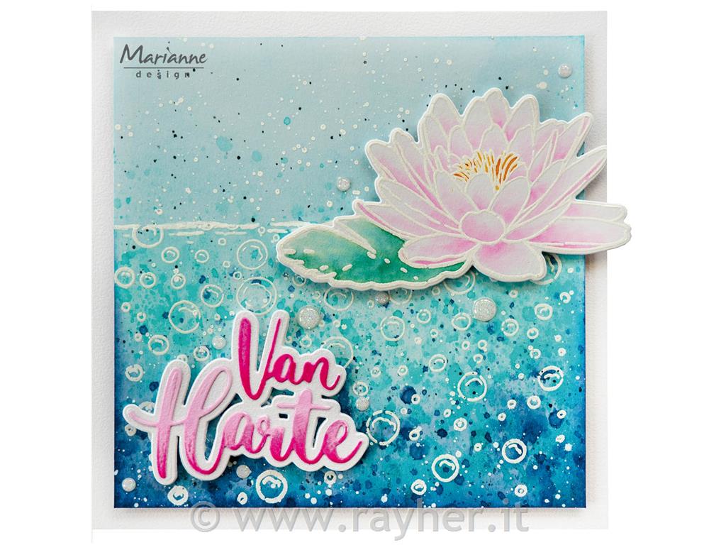 Timbro e fustelle: Ninfea