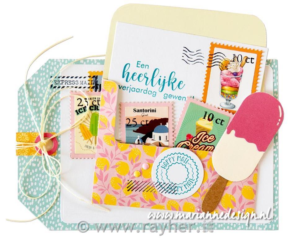 List s sličicami: Znamke - Počitnice