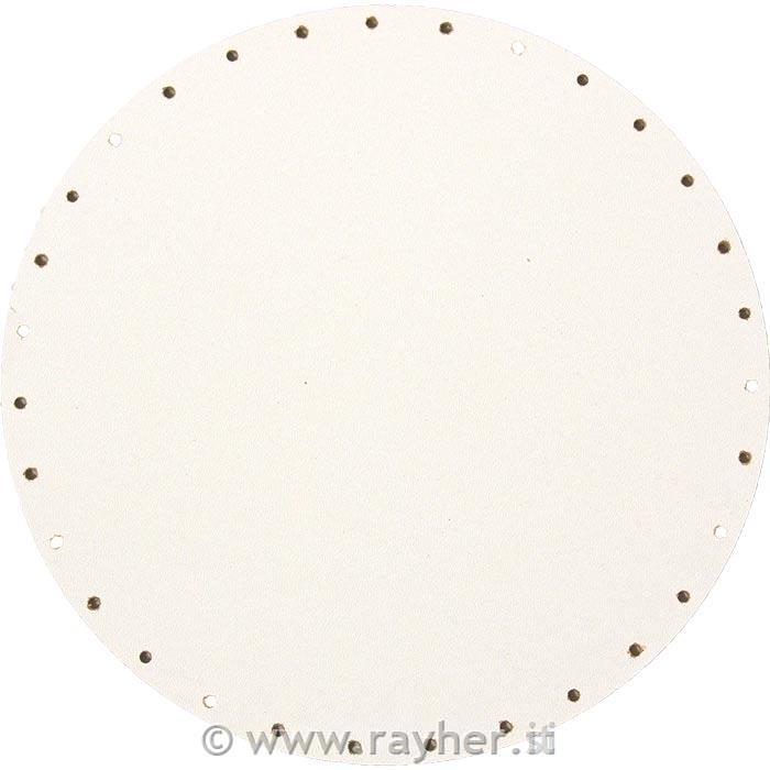 Base per cestino, tondo, 20cm, bianco