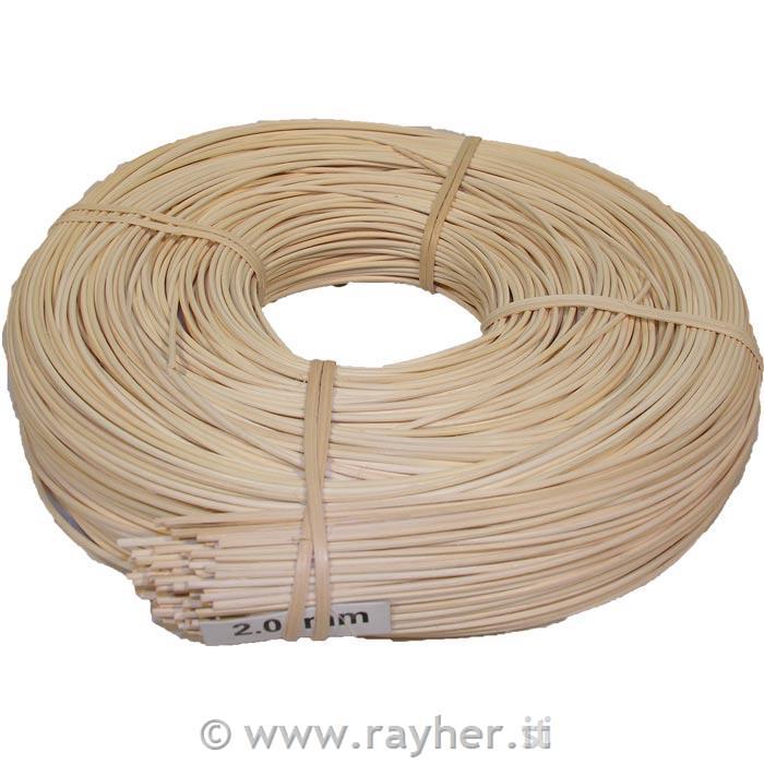 Midollino 2,00 mm, Natur, 0,5 kg