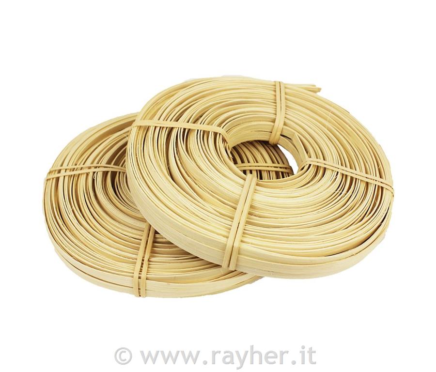 Midollino piatto 6mm, 0,25kg, Naturale