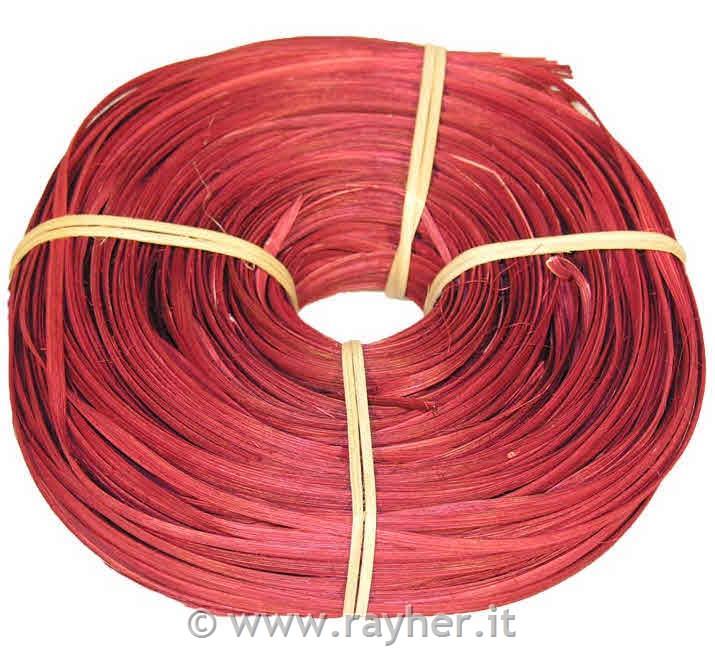 Rattan core flat-oval bordo 5/6mm coil