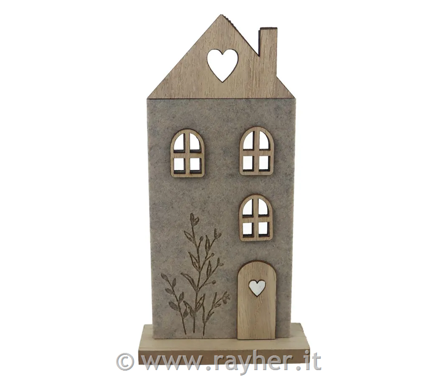 Casetta in legno, decorazione, 21 cm