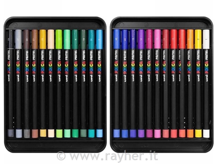 Posca pasteli oljni set 24