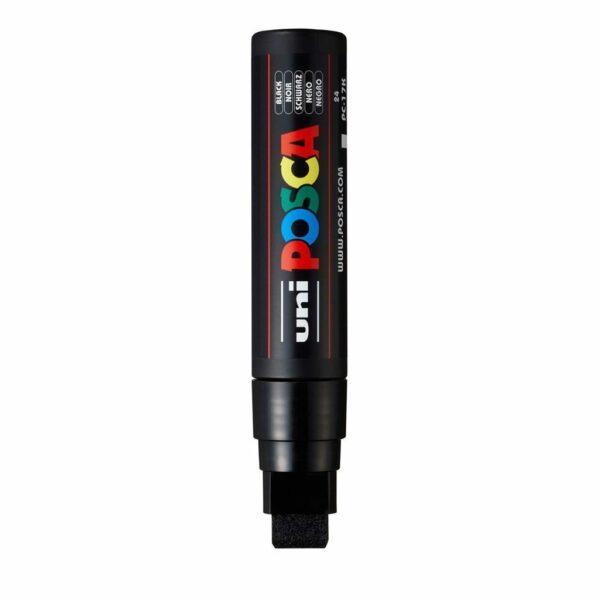 Uni POSCA marker; tip 15 mm ravan;black