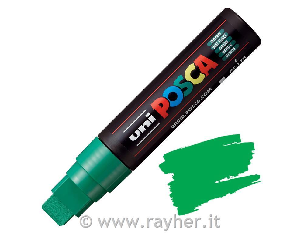 Uni POSCA marker; p.tonda 15 mm ravan;; green