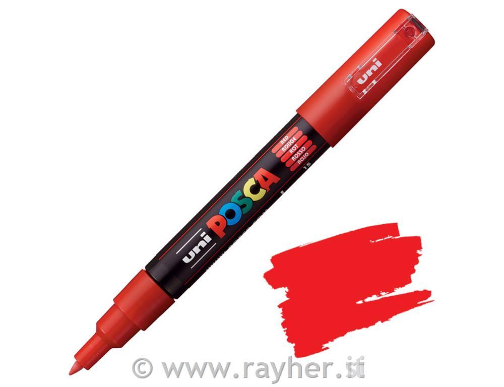 Uni POSCA marker; p.tonda 0,7 mm bullet;; red