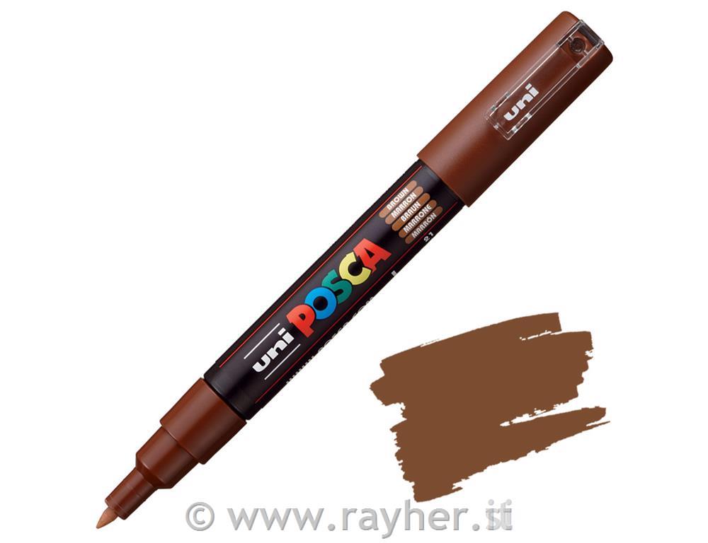 Uni POSCA marker; p.tonda 0,7 mm bullet;; brown