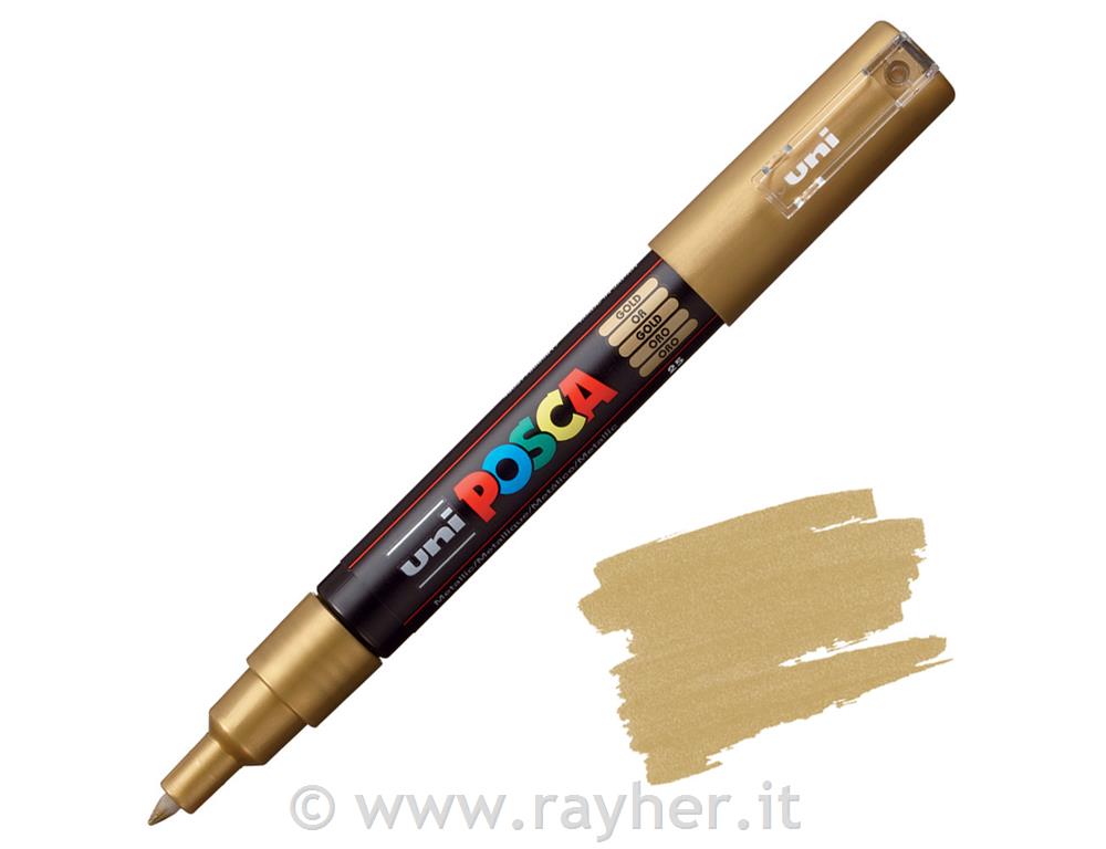 Uni POSCA marker; tip 0,7 mm bullet;gold