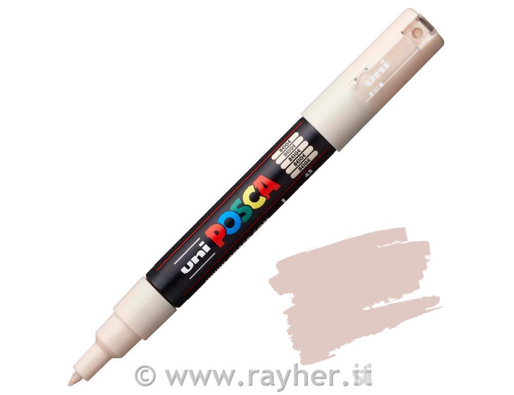 Uni POSCA marker; p.tonda 0,7 mm bullet;; beige