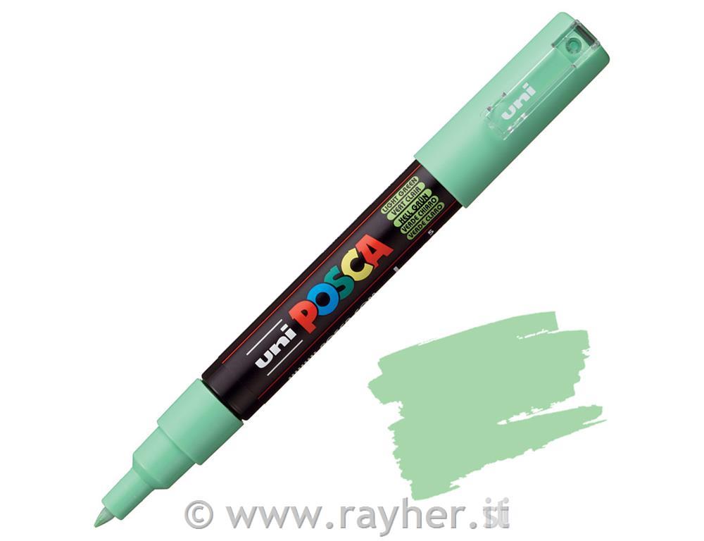 POSCA Uni flomaster; konica 0,7 mm bullet; svetlo zelen