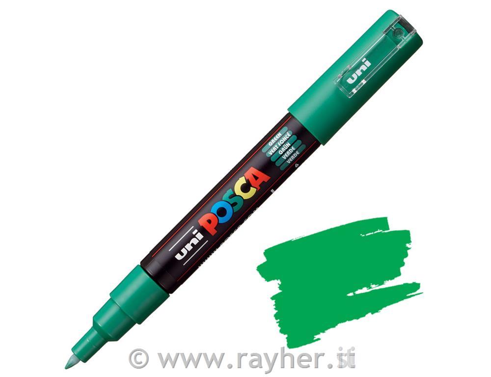 Uni POSCA marker; p.tonda 0,7 mm bullet;; green