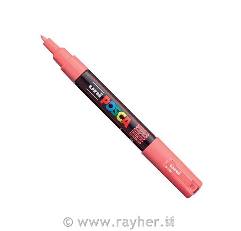 Uni POSCA marker; p.tonda 0,7 mm bullet;; coral pink