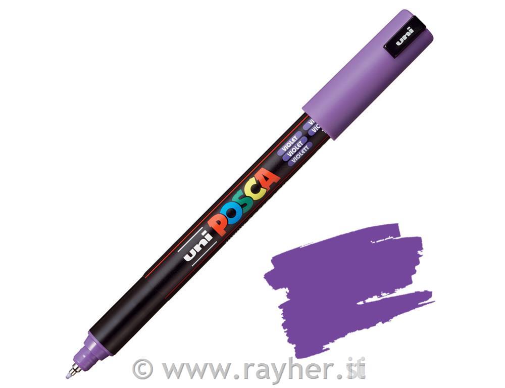 Uni POSCA marker; tip 0,7 mm metal;violet