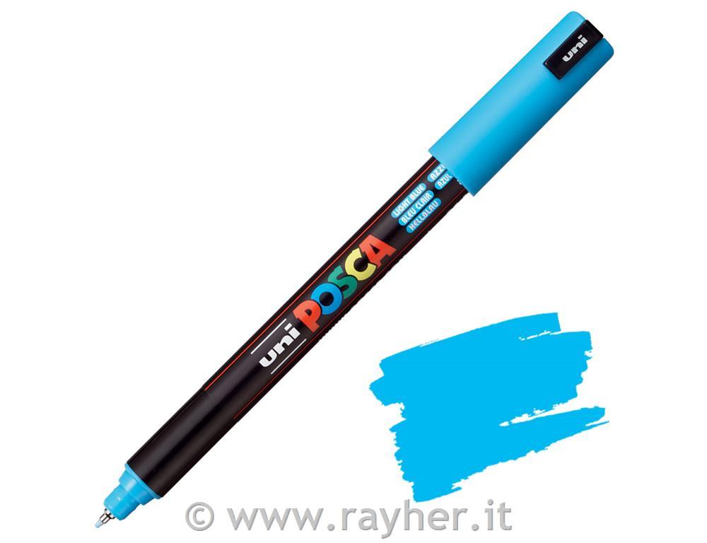 Uni POSCA marker; p.tonda 0,7 mm metal;; light blue