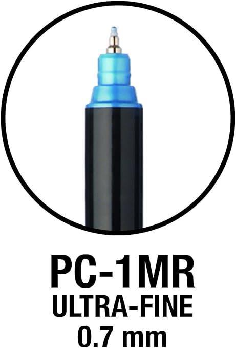 Uni POSCA markers 1MR Basic set 8;; tip 0,7 mm metal