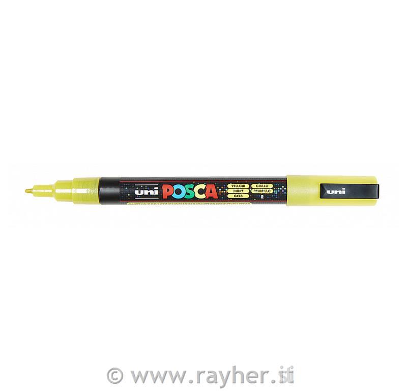 Uni POSCA marker; p.tonda 0,9-1,3 mm; yellow