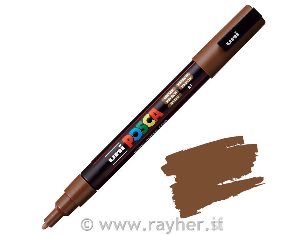 Uni POSCA marker; p.tonda 0,9-1,3 mm; brown