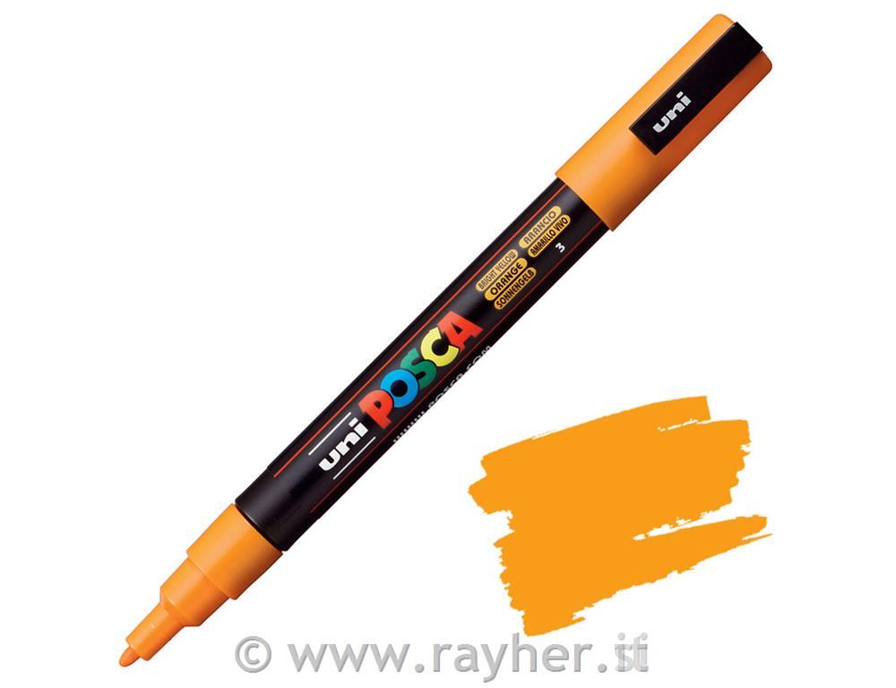 Uni POSCA marker; tip 0,9-1,3 mm;orange yellow