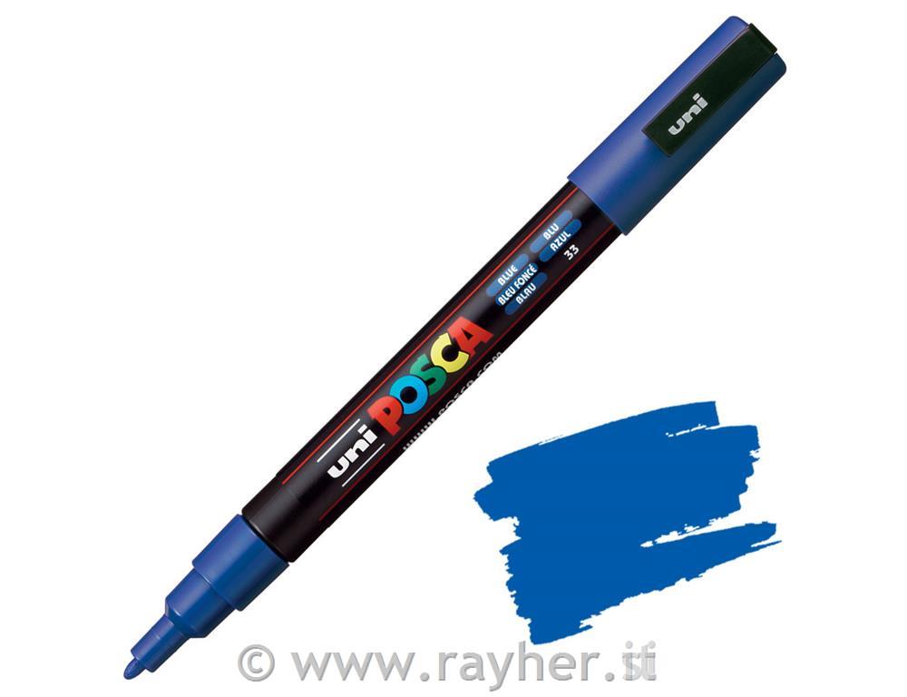 Uni POSCA marker; p.tonda 0,9-1,3 mm; blue