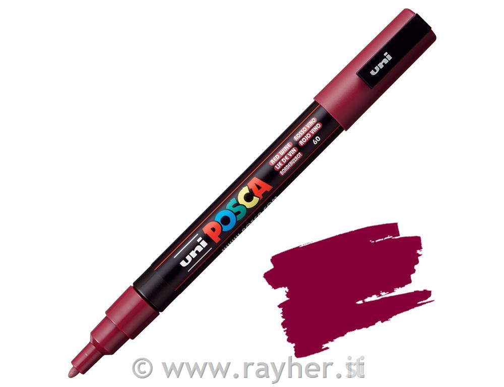 Uni POSCA marker; p.tonda 0,9-1,3 mm; red wine