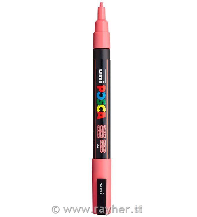 Uni POSCA marker; p.tonda 0,9-1,3 mm; coral pink