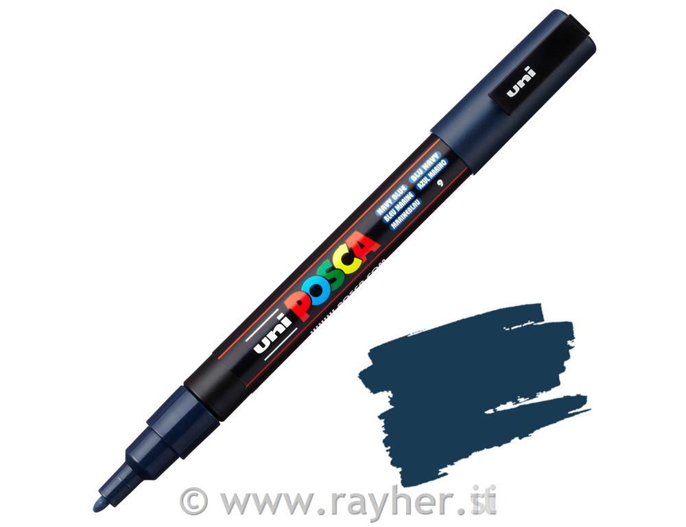 Uni POSCA marker; p.tonda 0,9-1,3 mm; navy blue