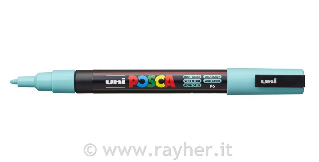 Uni POSCA marker; tip 0,9-1,3 mm;aqua green