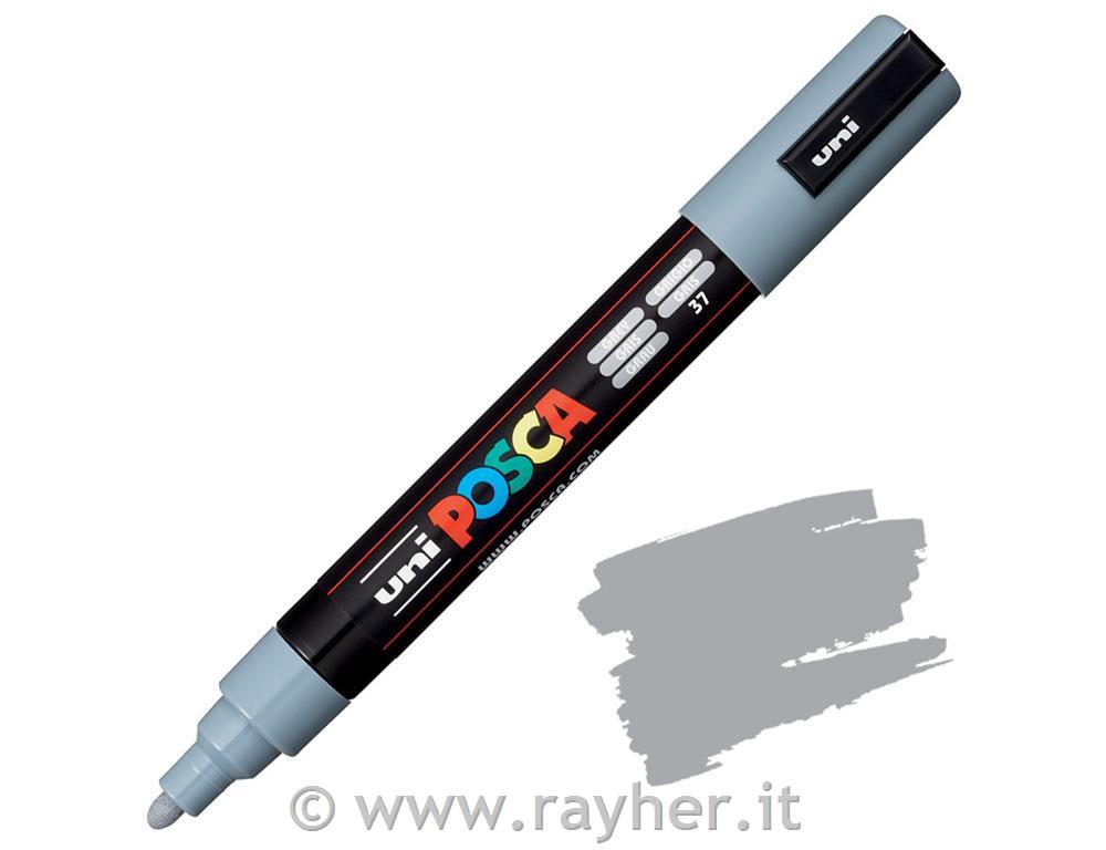 Uni POSCA marker; tip 1,8-2,5 mm;grey