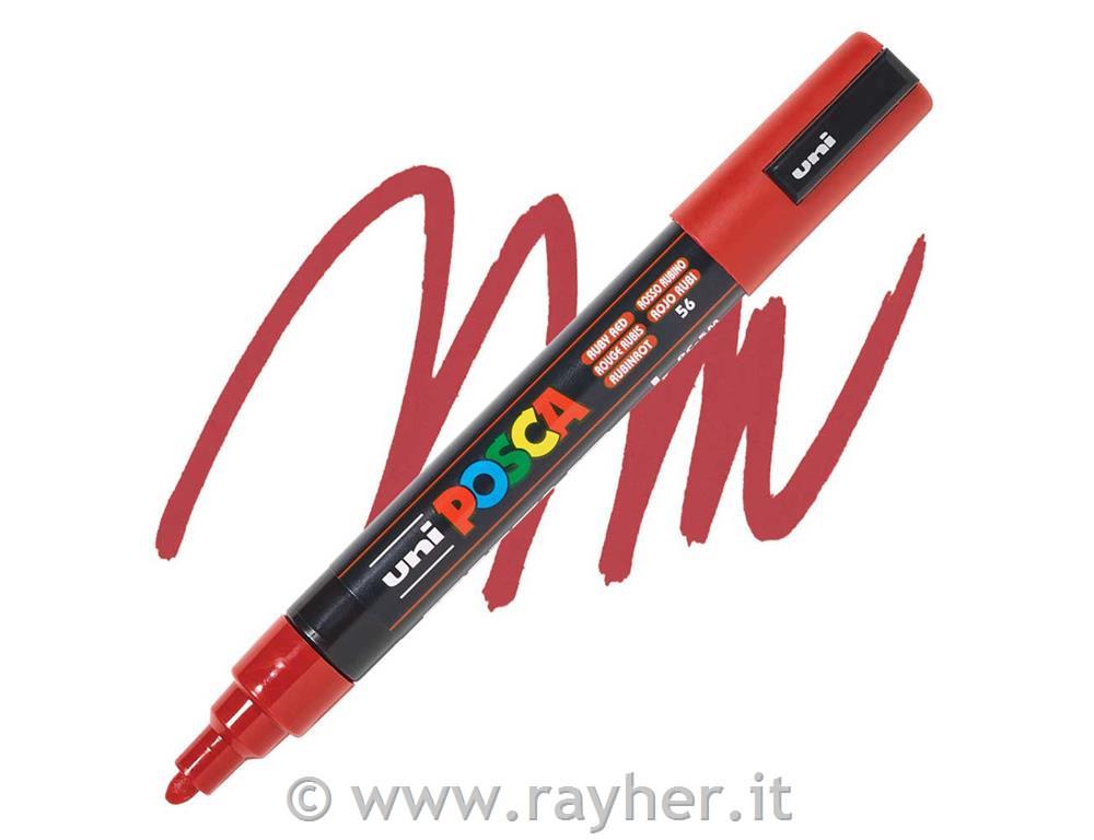 Uni POSCA marker; p.tonda 1,8-2,5 mm; ruby red