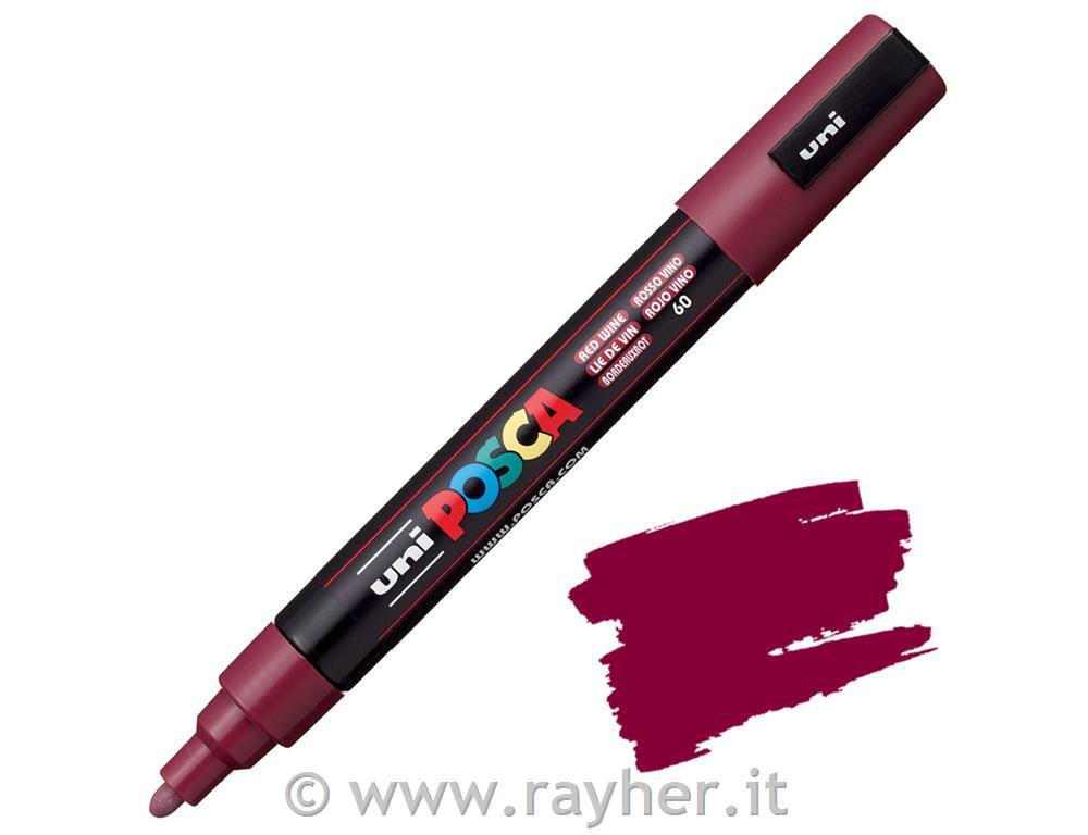 Uni POSCA marker; p.tonda 1,8-2,5 mm; red wine