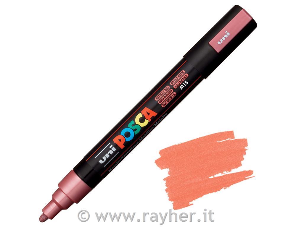 Uni POSCA marker; tip 1,8-2,5 mm;metallic red