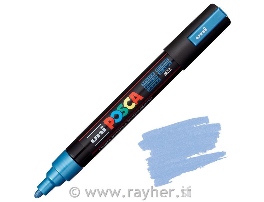 Uni POSCA marker; tip 1,8-2,5 mm;metallic blue