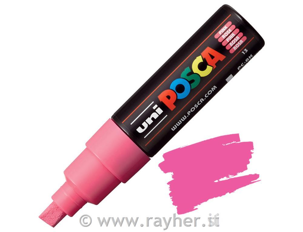 Uni POSCA marker; p.tonda 8 mm chissel;; pink