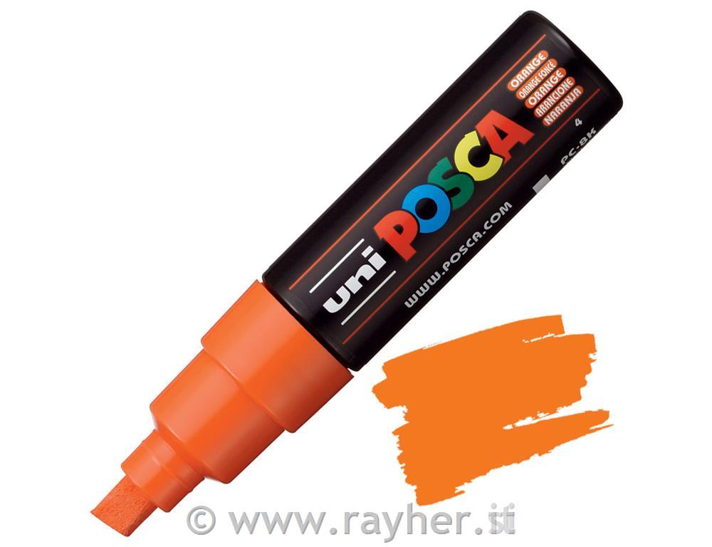 Uni POSCA marker; tip 8 mm chissel;orange