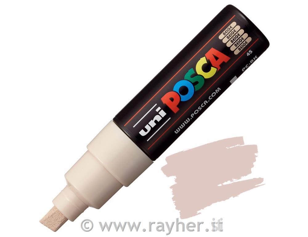 POSCA Uni flomaster; konica 8 mm prirezana; bež
