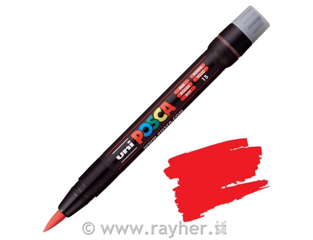 Uni POSCA marker; p.tonda brush;; red