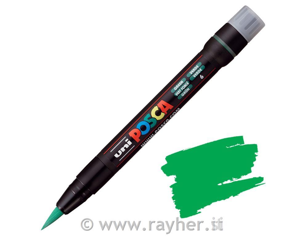 Uni POSCA marker; p.tonda brush;; green