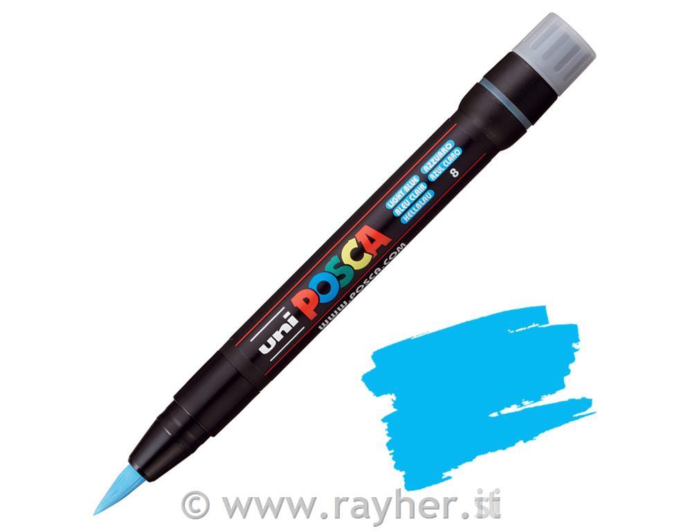 Uni POSCA marker; tip brush;sv.blue