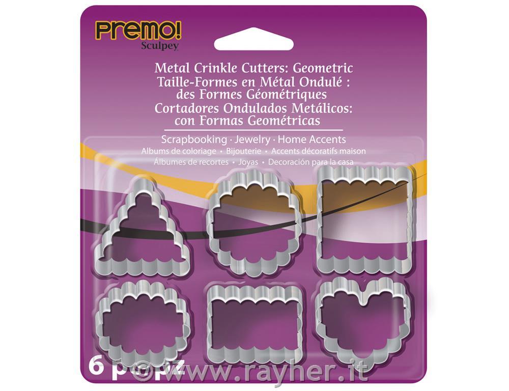 PREMO! Sculpey mini crincle cutters 6 pc
