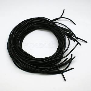 Cordoncino in caucciu, nero, 2mm, 1m